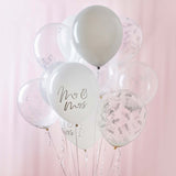 Mr & Mrs Latex  12" Balloon Bundle 12/Pack