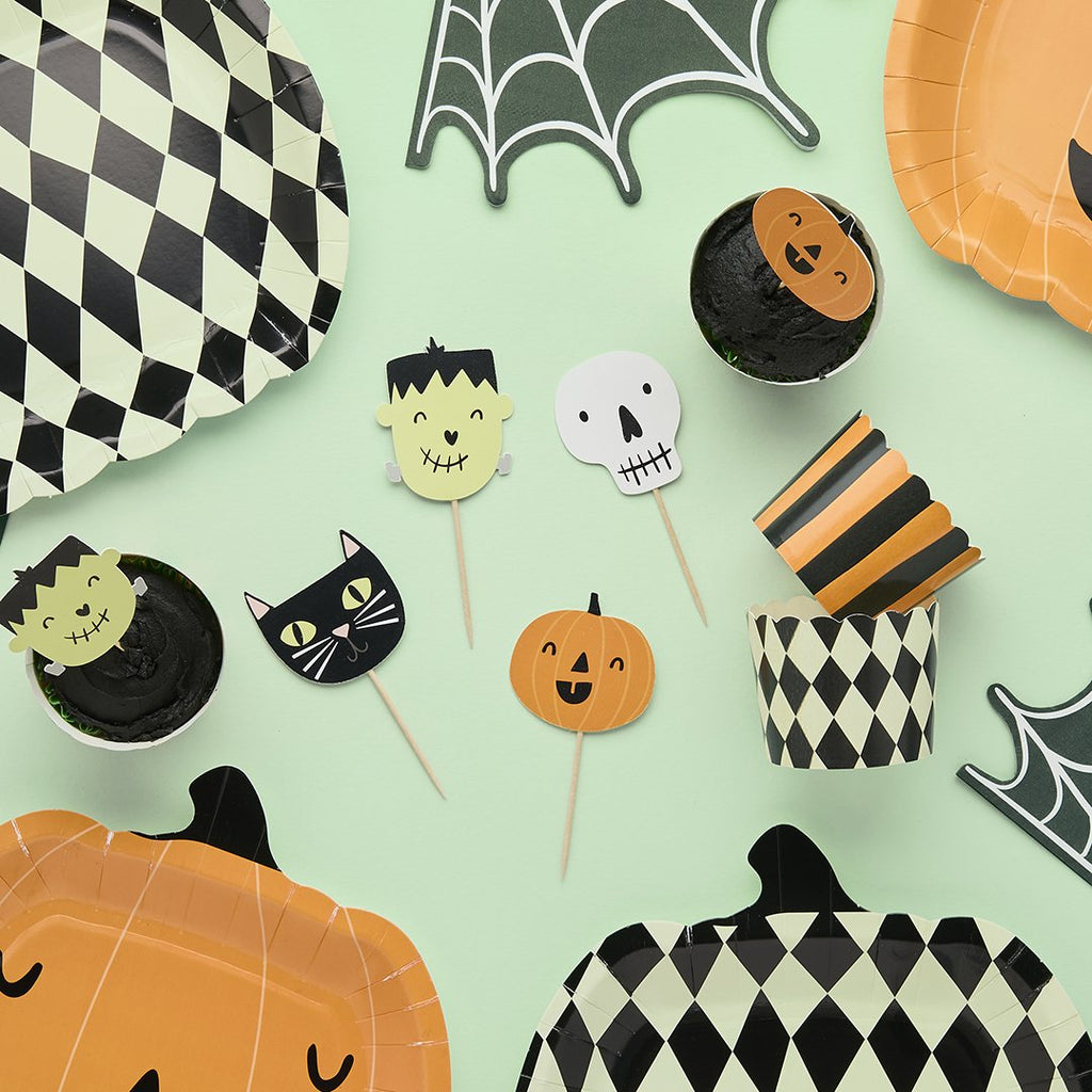 Spooky Characters Food Cups & Picks Set 12pcs/pack