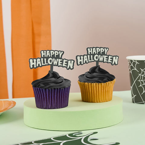 Happy Halloween Food Picks 12pcs/Pack