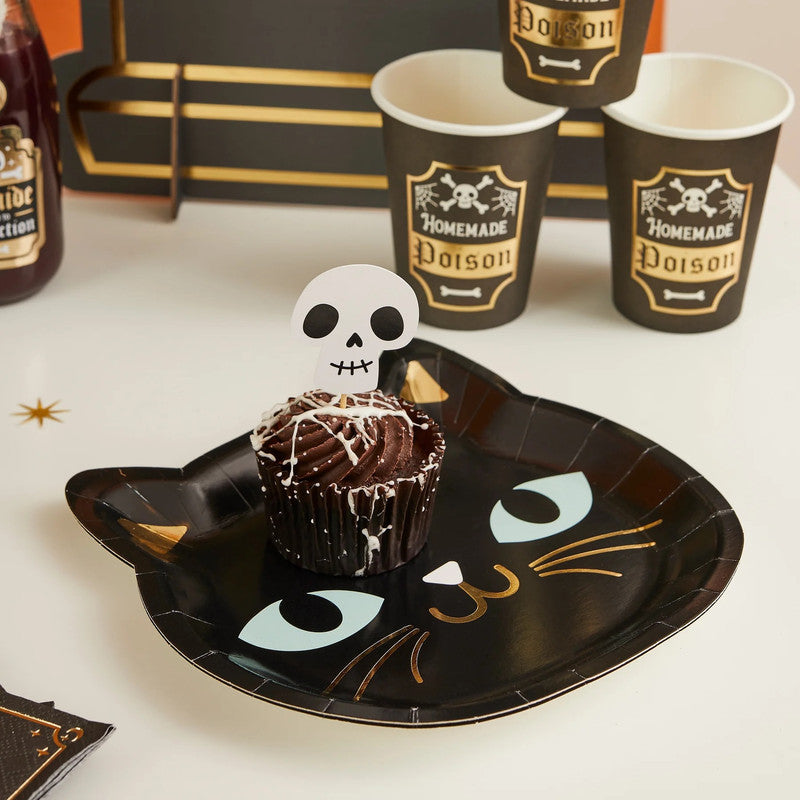 Cat Paper Plate 8in 8/Pack