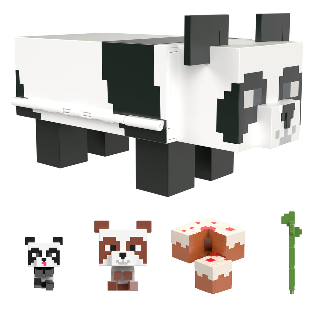 Minecraft  Mob Head Mini Panda Playset