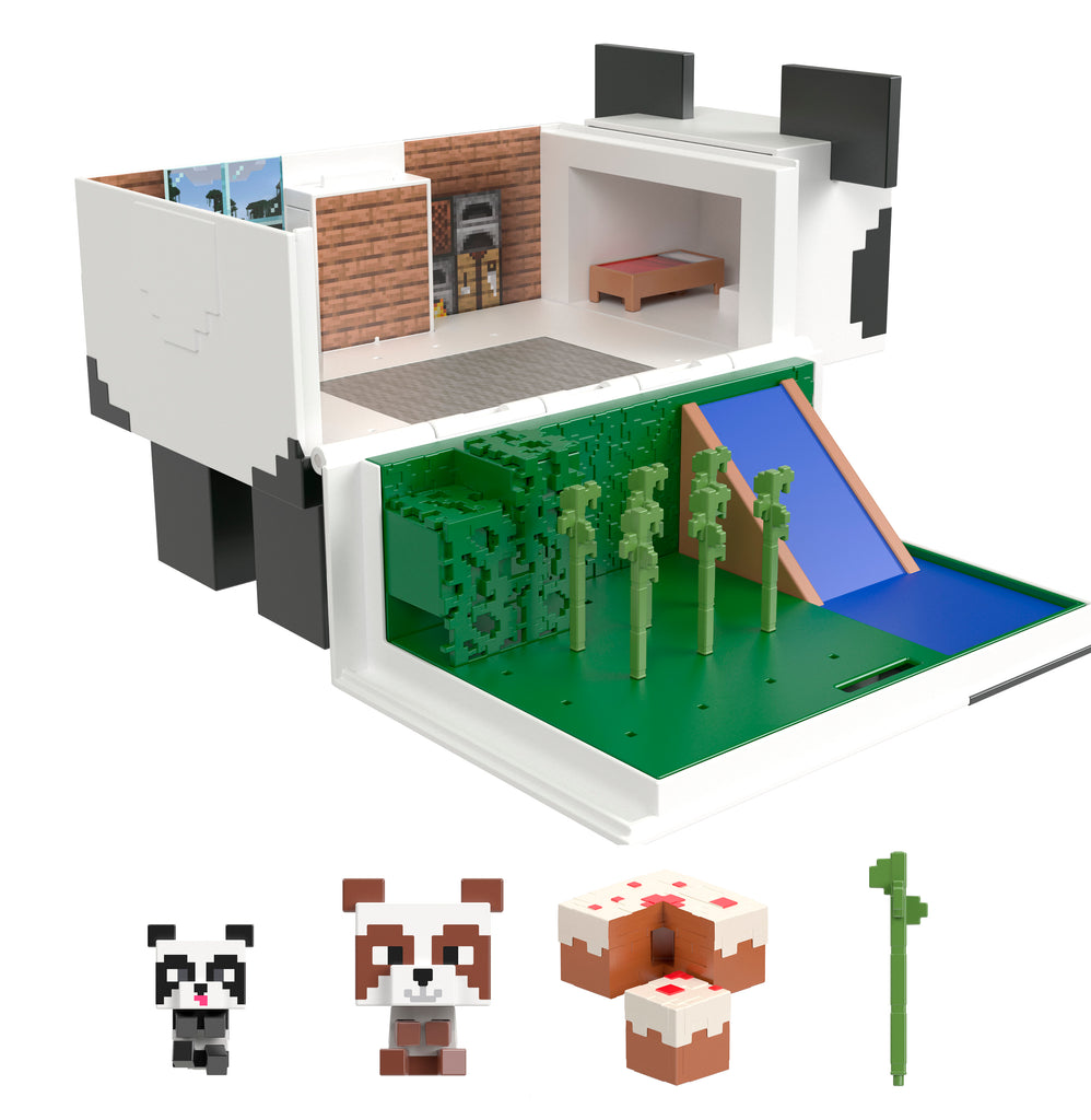 Minecraft  Mob Head Mini Panda Playset