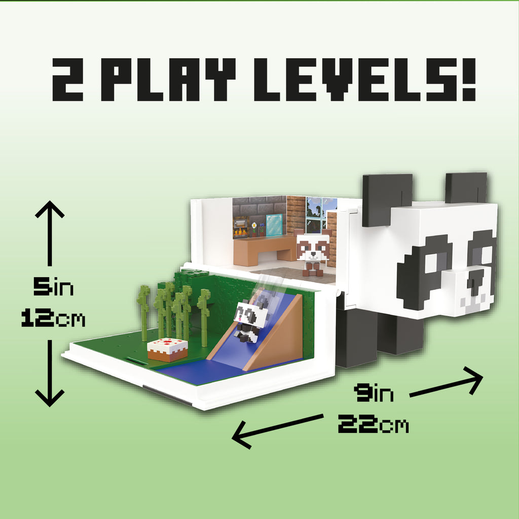 Minecraft  Mob Head Mini Panda Playset