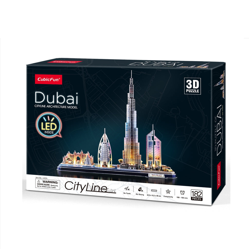 3D Puzzle Cityline Dubai Uae 182Pc B/O