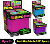 Schylling NeeDoh Nice Cube Sensory Squeeze Toy 2.25 Inch – Assorted Random Colours Super Solid Squishy Fidget Stress Relief Toy for Kids & Adults