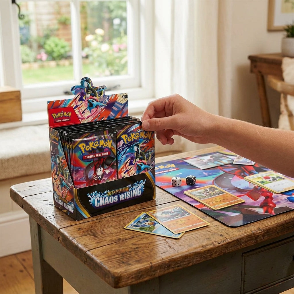 Pokémon TCG Mega Evolution Chaos Rising Booster Box – Full Box Trading Cards UAE