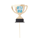 Best Dad Trophy Cake Topper