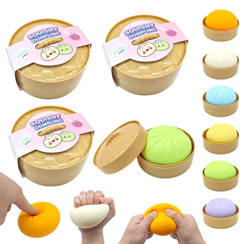 Squishy Dumplings Toys filled with gelatin glitter powder | 8.5 cm