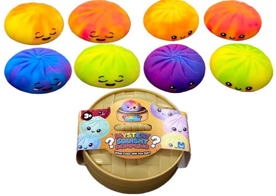 Mystery Dumpling Squishy Marble Color - Classic Face Emoji 9cm
