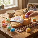 Mystery Dumpling Squishy Glitter - Classic Face Emoji 9cm
