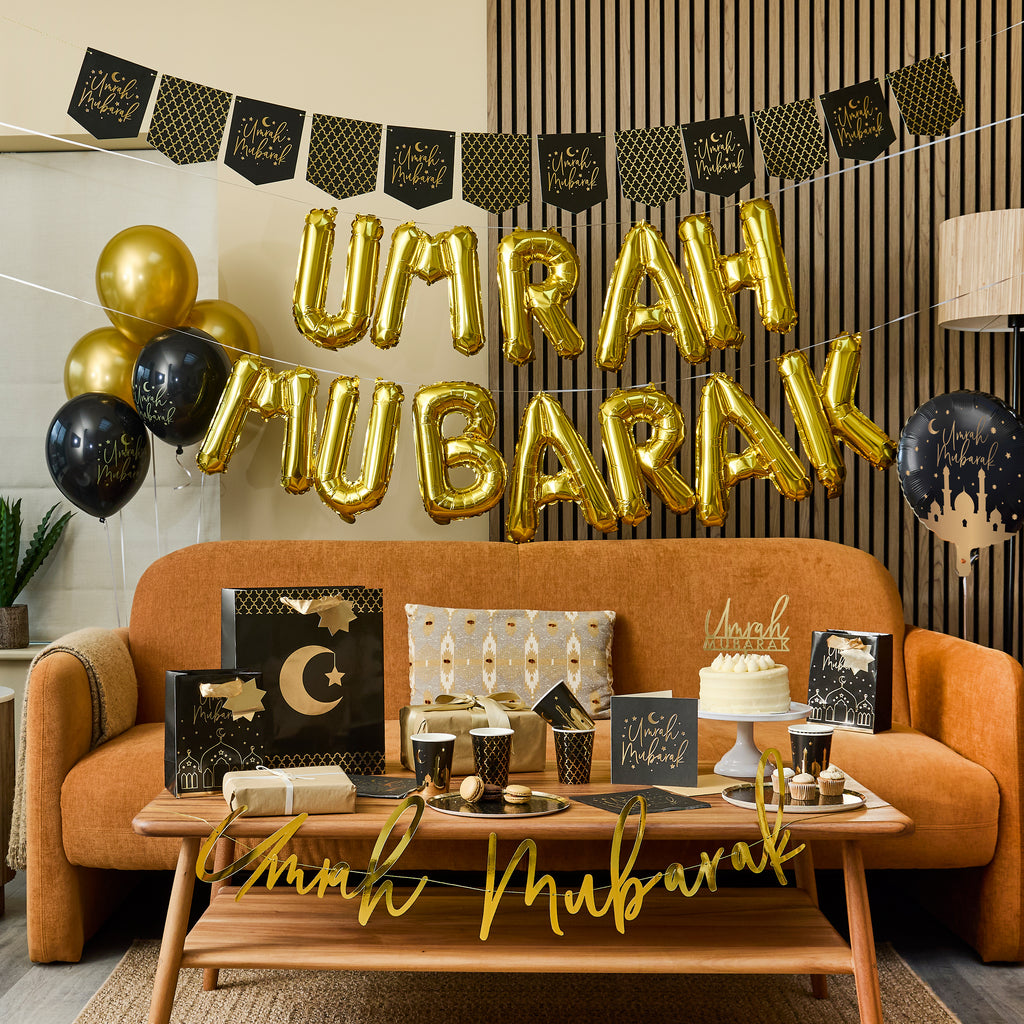 Umrah Mubarak 20 Inch Foil Balloon Welcome Home Decoration
