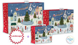 Winter Village Landscape Gift Bag Medium