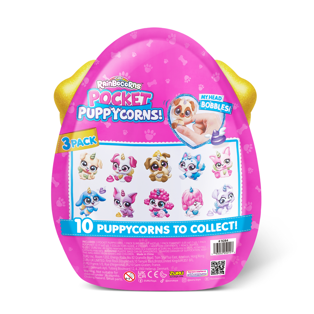 Rainbocorns Pocket Puppycorn Surprise S1 Bobble Head Large