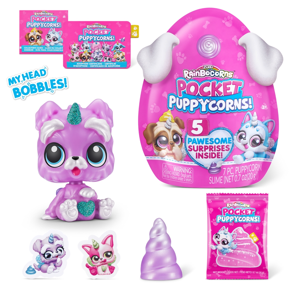 Rainbocorns Pocket Puppycorn Surprise S1 Bobble Head Small