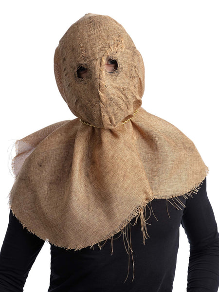Smiffys Burlap Hessian Scarecrow Sack Mask, Full Overhead, with Rope Tie halloween mask UAE