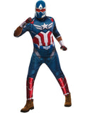 Rubies Captain America Deluxe includes: jumpsuit, mask and fingerless gloves size S halloween costume UAE