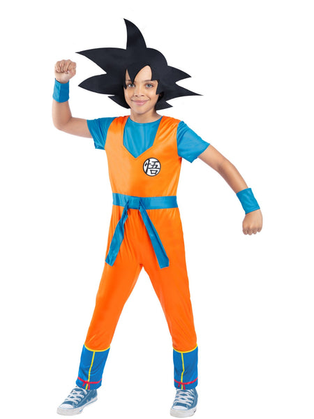 Smiffys Dragon Ball Z Goku Kids Costume, with Jumpsuit, Wrist Cuffs & Headpiece size M kids halloween costume UAE