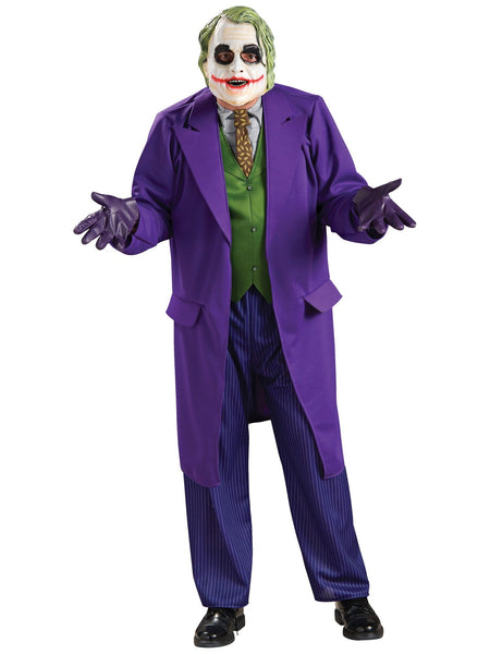 Rubies The Joker Deluxe includes: jacket with attached shirt, tie and vest, trousers and mask size XL halloween costume UAE