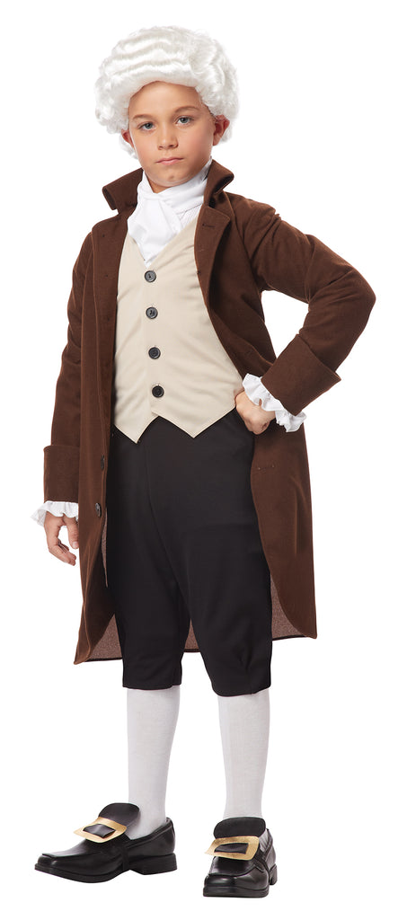 Colonial Man Benjamin Franklin Child Boy Costume 