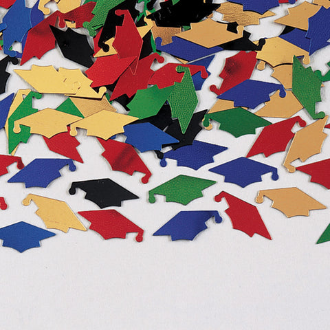 Graduation Mortarboard Metallic Confetti