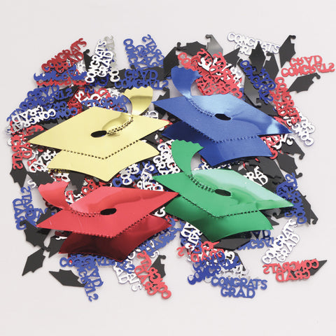 Graduation Decor Mortarboards Over Sized Confetti