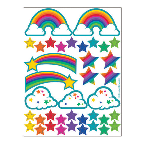 Rainbow Glitter Stickers 