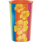  Luau Sunset Stripes Plastic Cup 
