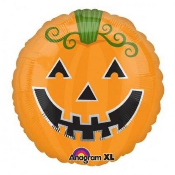 Smiley Pumpkin Foil Balloon 18Inch