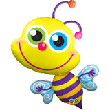 Beaming Bee Foil Balloon