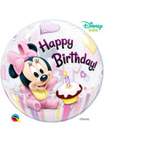  Minnie Mouse 1St Bday 22in Single Bubble 1Ct