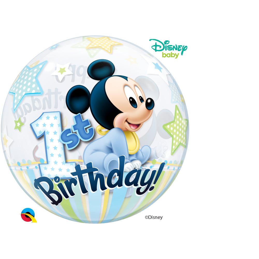 Mickey Mouse 1St Birthday Single Bubble 1 pc