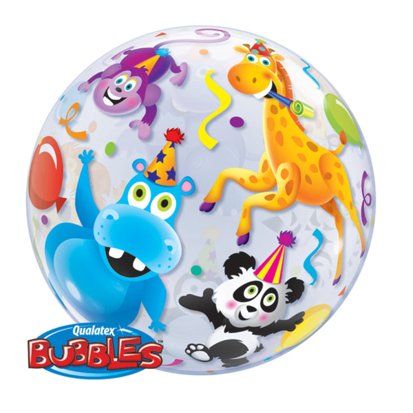  Party Animals 22in Single Bubble 1Ct