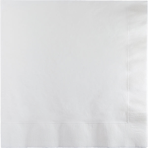  Touch Of Color White Luncheon Napkins 