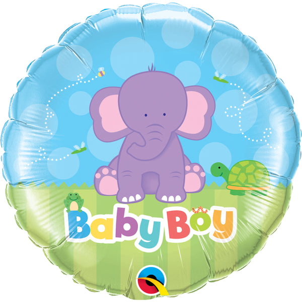 Baby Boy Elephant  Foil Balloon