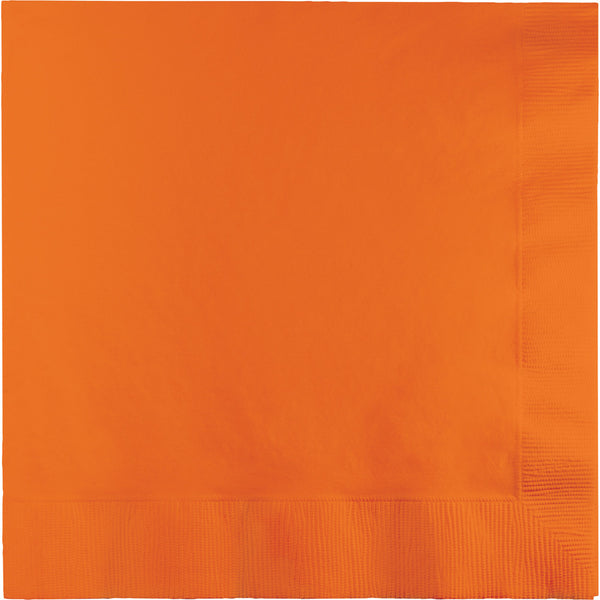  Touch Of Color Sunkissed Orange Luncheon Napkins 