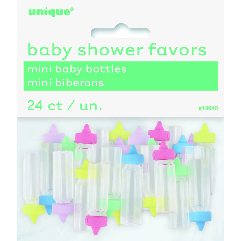 Baby Shower Plastic Mini Baby Bottles
