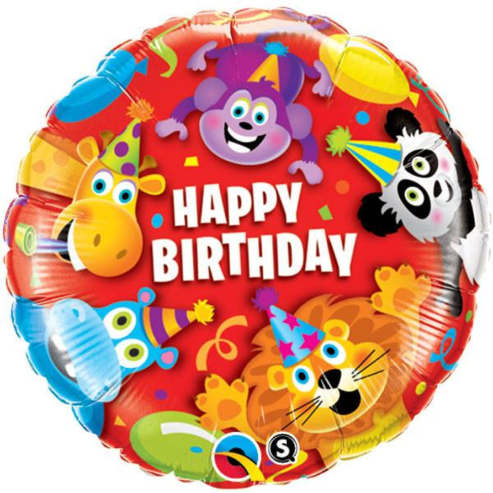 Birthday Party Animals  Foil Balloon
