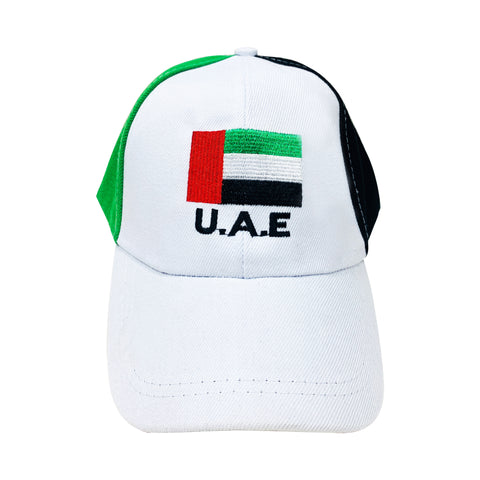  UAE Cap White/ UAE Flag
