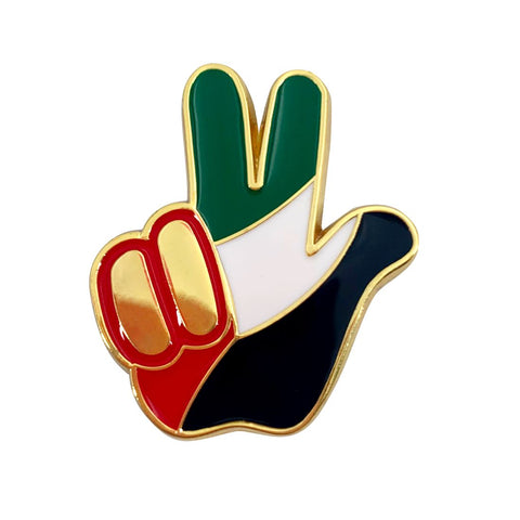 UAE Badge With Magnet 4Pcs/Pk 3X3Cm