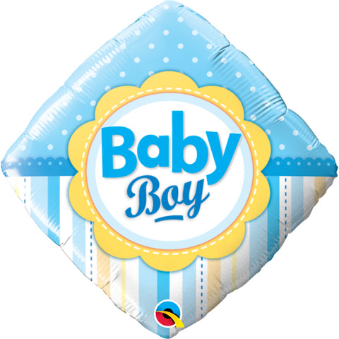 Baby Boy Dots & Stripes  Foil Balloon 