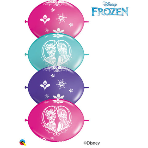  Disney Frozen Latex Party Banner Balloons, 12in Qlink 10 pieces