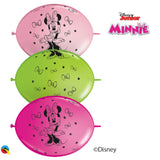  Minnie Mouse 12in Qlink Party Banner 10 pieces