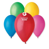  12in Standard Assorted Latex Balloons 100 pieces