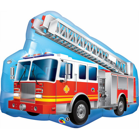 Fire Truck Foil Balloon