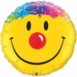 Round Smile Face Foil Balloon