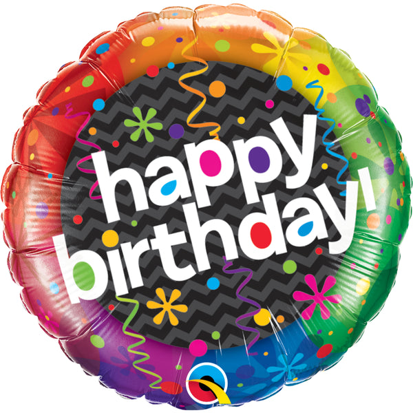 Birthday Dazzling Party  Round Foil Balloon