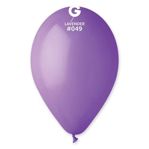  12in Standard Lavender Latex Balloons 100 pieces