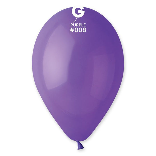  12in Standard Purple Latex Balloons 100 pieces