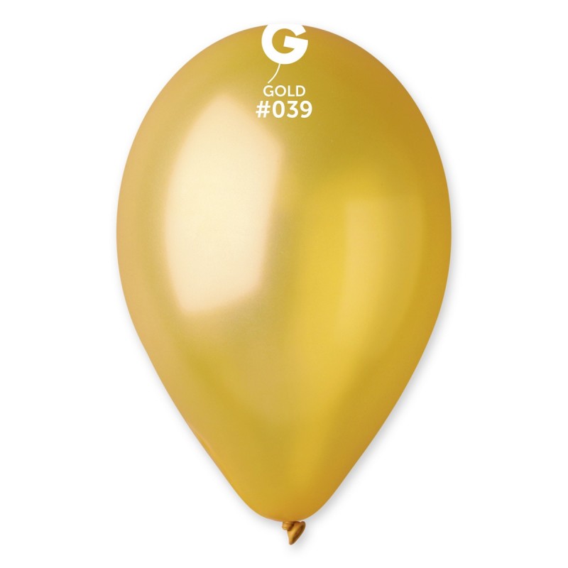 12in Metallic Gold Latex Balloons 100 pieces