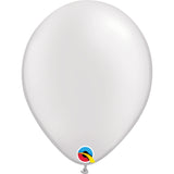  Pearl White 11in Latex Balloons 6 pieces